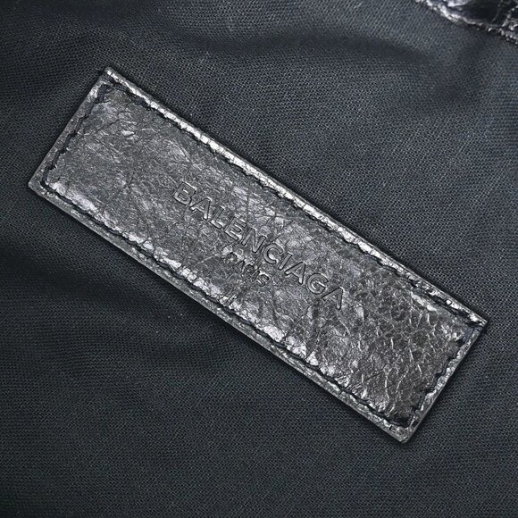 Balenciaga Black Leather Clip M Clutch Bag - Picture 10 of 12